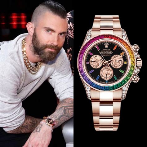 adam levine rolex|adam levine maroon watch.